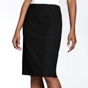 Lafayette 148 New York Black Wool Skirt Size 14